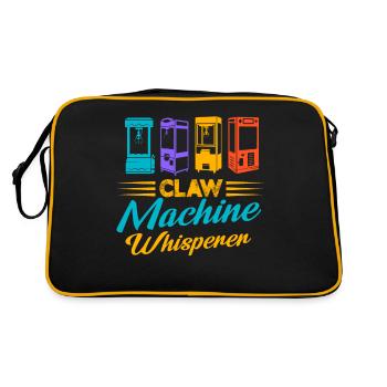 Claw Machine Whisperer Toy Grabber Crane Arcade - Retro Tasche - Schwarz/Gold - Hinten