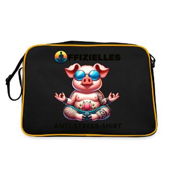 Méditation & Yoga Officiel Anti Stress - Sac Retro - noir/or - Dos