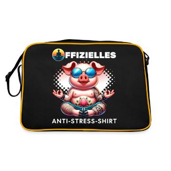 Méditation & Yoga Officiel Anti Stress - Sac Retro - noir/or - Dos