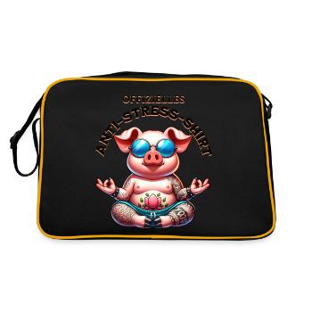 Méditation & Yoga Officiel Anti Stress - Sac Retro - noir/or - Dos