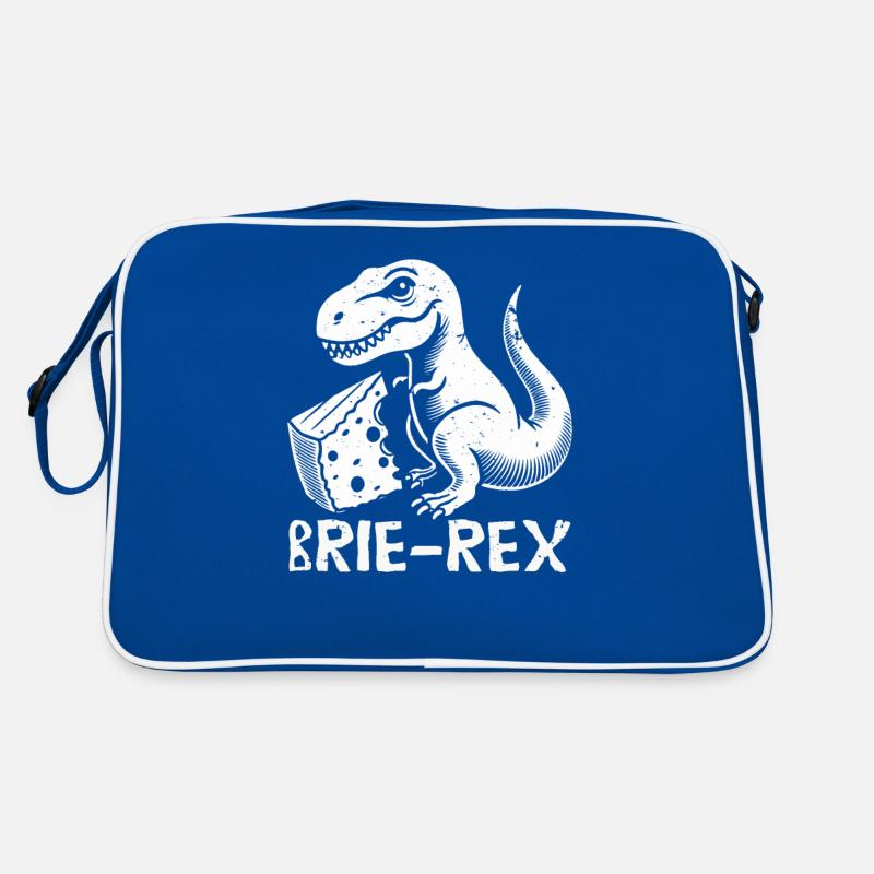 Fromage brie Brie rex t-rex dinosaure jeu de mots Sac Retro