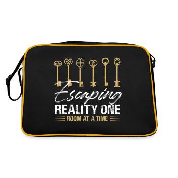 Échapper à la réalité une pièce à la fois Escape Game - Sac Retro - noir/or - Dos
