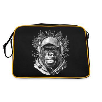 T-shirt créatif Gorilla Music pour les fans - Sac Retro - noir/or - Dos