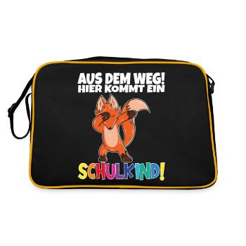 Écolier 2024 entrant à l'école - Sac Retro - noir/or - Dos