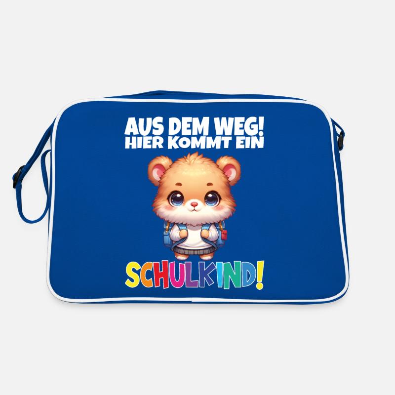 Écolier 2024 entrant à l'école Sac Retro