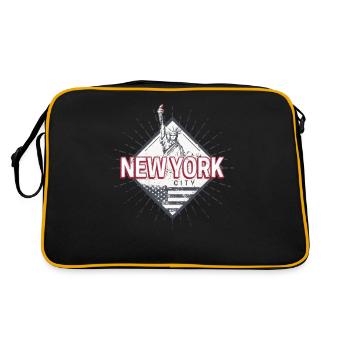 New York City, United States Statue of Liberty - Retro Bag - black/gold - Back