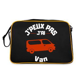 J'peux pas j'ai Van - Sac Retro - noir/or - Dos