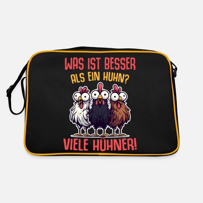 Huhn Hühner Mutter Oma Geschenk Sprüche Retro Tasche