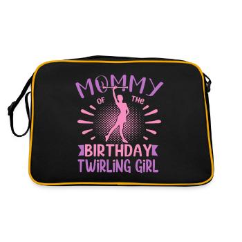 Maman de la famille virevoltante de la fille d’anniversaire - Sac Retro - noir/or - Dos