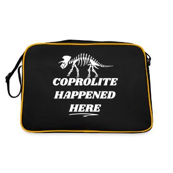 Le coprolithe s’est produit ici - Sac Retro - noir/or - Dos