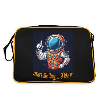 That s the Way - Retro Tasche - Schwarz/Gold - Hinten