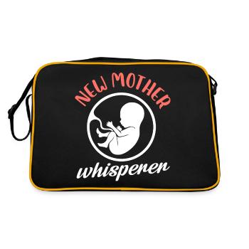 New Mother whisperer - Retro Tasche - Schwarz/Gold - Hinten