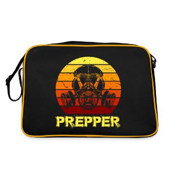 Prepper Survivant de l’Apocalypse - Sac Retro - noir/or - Dos