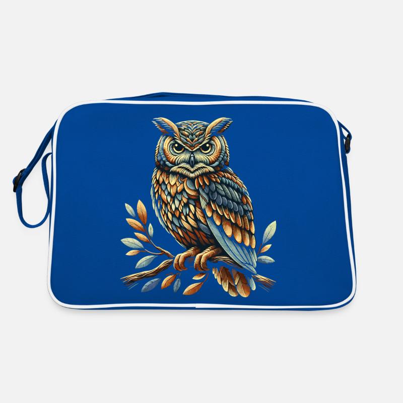 Eule Kunst Geschenk Geburtstag Retro Tasche