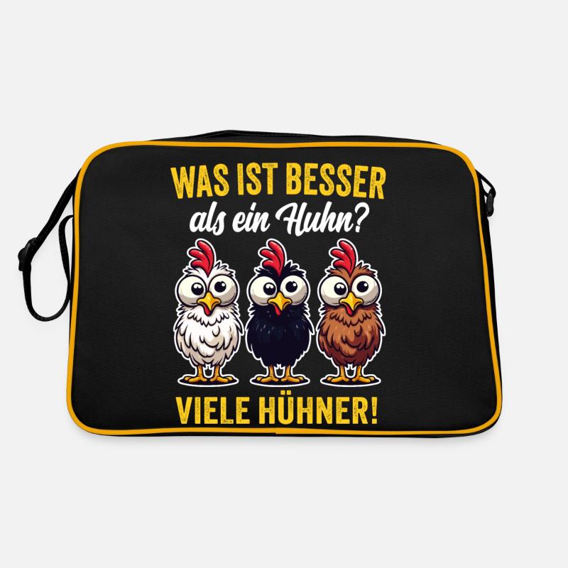 Huhn Hühner Mutter Oma Geschenk Sprüche Retro Tasche