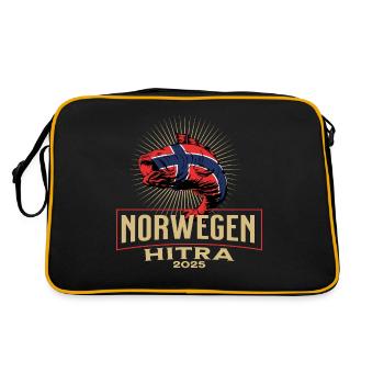 Norvège Hitra 2025 Motif Poisson - Sac Retro - noir/or - Dos