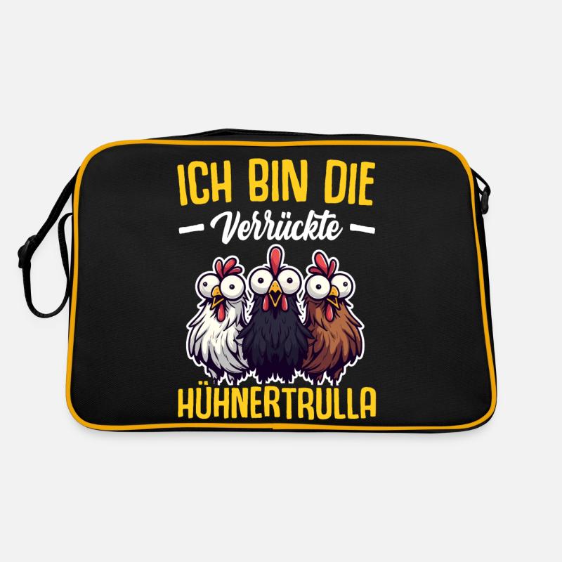 Huhn Hühner Mutter Oma Geschenk Sprüche Retro Tasche