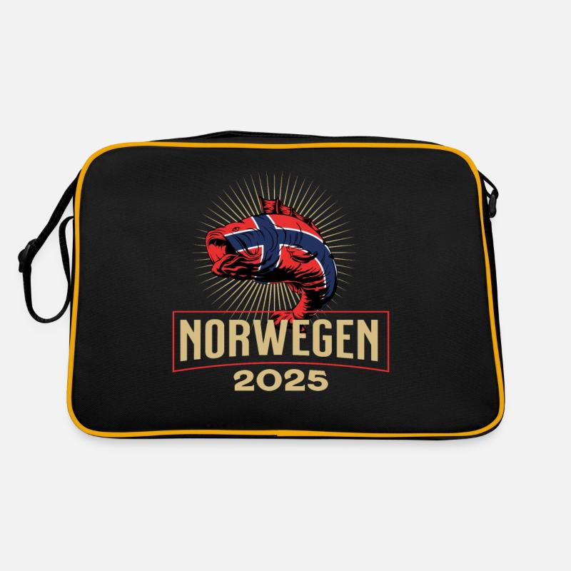 Norvège 2025 Motif Poisson Sac Retro