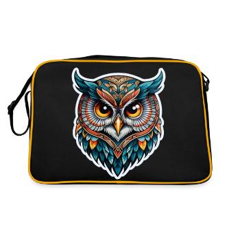 Owl Neo Traditional - Retro Bag - black/gold - Back