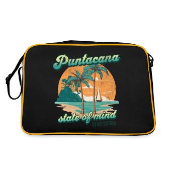 puntacana State of Mind Vintage Beach - Retro Bag - black/gold - Back