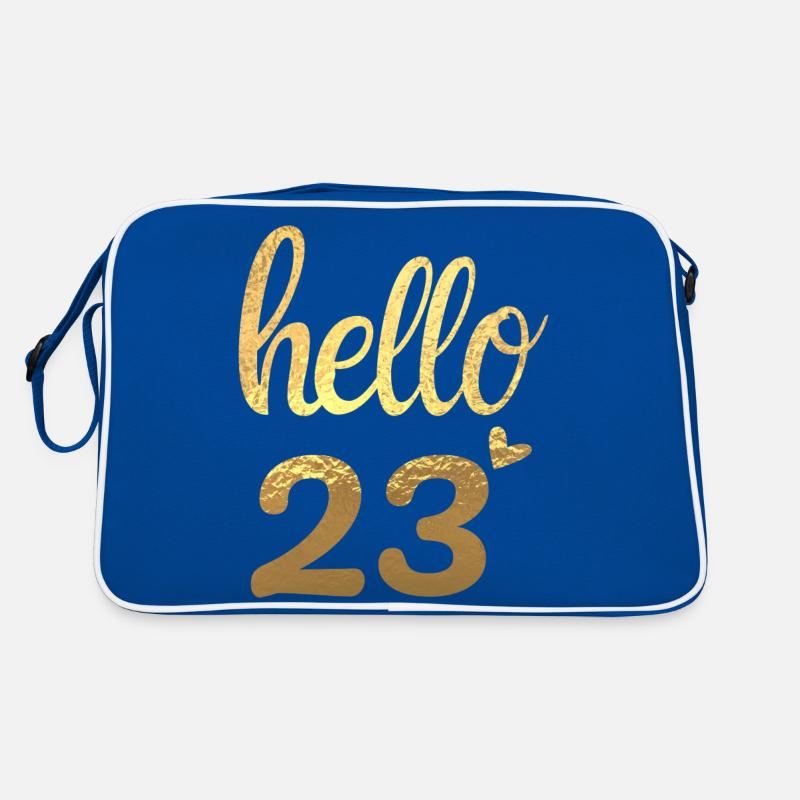 Hello 23 doré Sac Retro