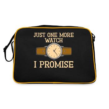 Just One More Watch I Promise – for - Retro Bag - black/gold - Back