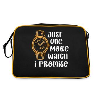 Just One More Watch I Promise – for - Retro Bag - black/gold - Back