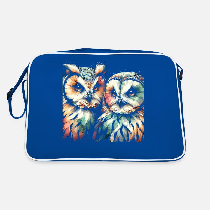 Eule Kunst Geschenk Geburtstag Retro Tasche