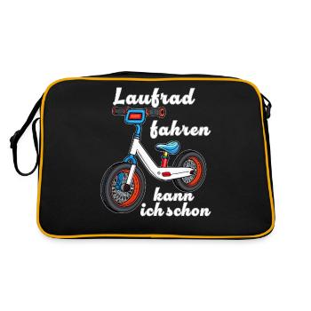 Je peux déjà faire du vélo d’équilibre - Sac Retro - noir/or - Dos