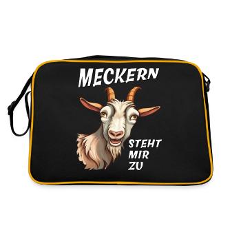 LE BÊLEMENT DE LA CHÈVRE EST MON DROIT - Sac Retro - noir/or - Dos