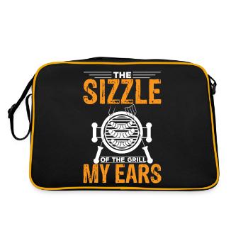 The Sizzle Of The Grill Is Music To My Ears. - Retro Bag - black/gold - Back