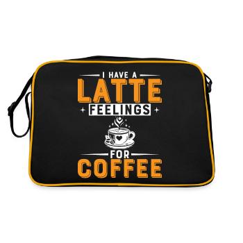 J’ai des sensations de café au lait pour le café. - Sac Retro - noir/or - Dos