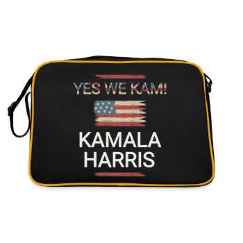 Kamala Harris - Sac Retro - noir/or - Dos