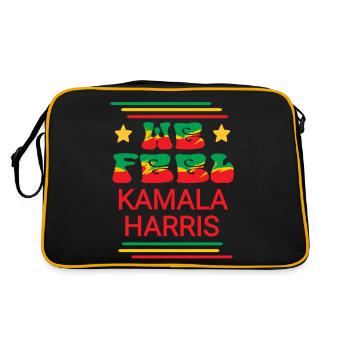 Kamala Harris Style rasta - Sac Retro - noir/or - Dos