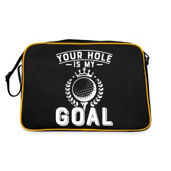 Votre trou est mon objectif - Sac Retro - noir/or - Dos