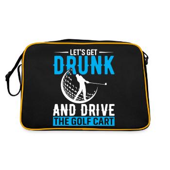 S’enivrons et conduisons la voiturette de golf - Sac Retro - noir/or - Dos