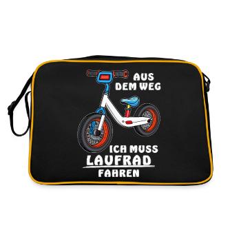 DOIT FAIRE DU VÉLO D’ÉQUILIBRE - Sac Retro - noir/or - Dos