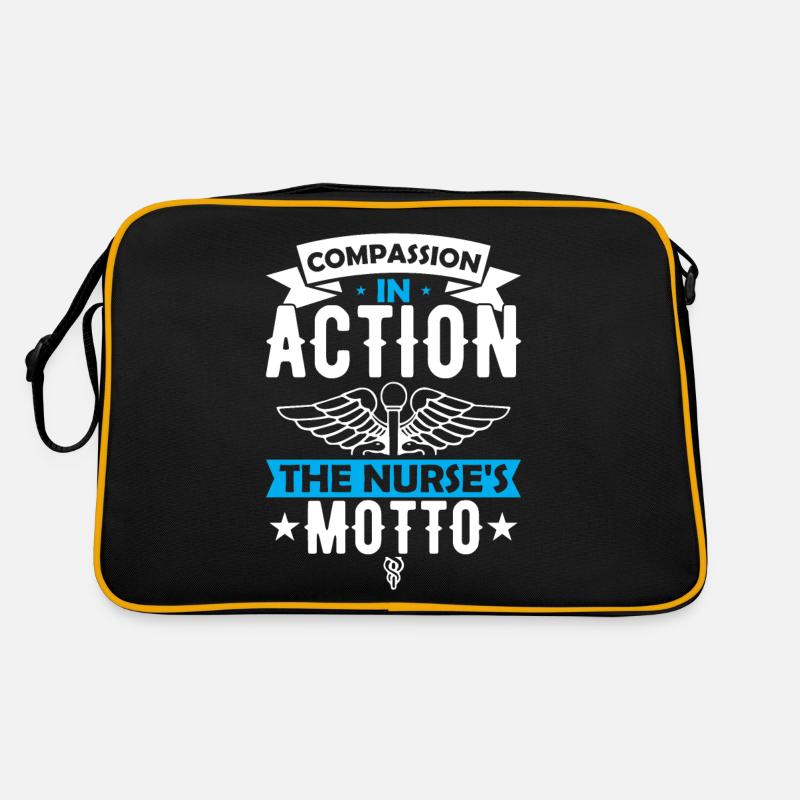 La compassion en action : la devise de l’infirmière. Sac Retro