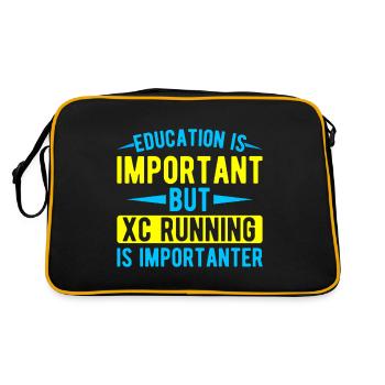 Funny XC Running Gift XC Runner Edition - Retro Bag - black/gold - Back