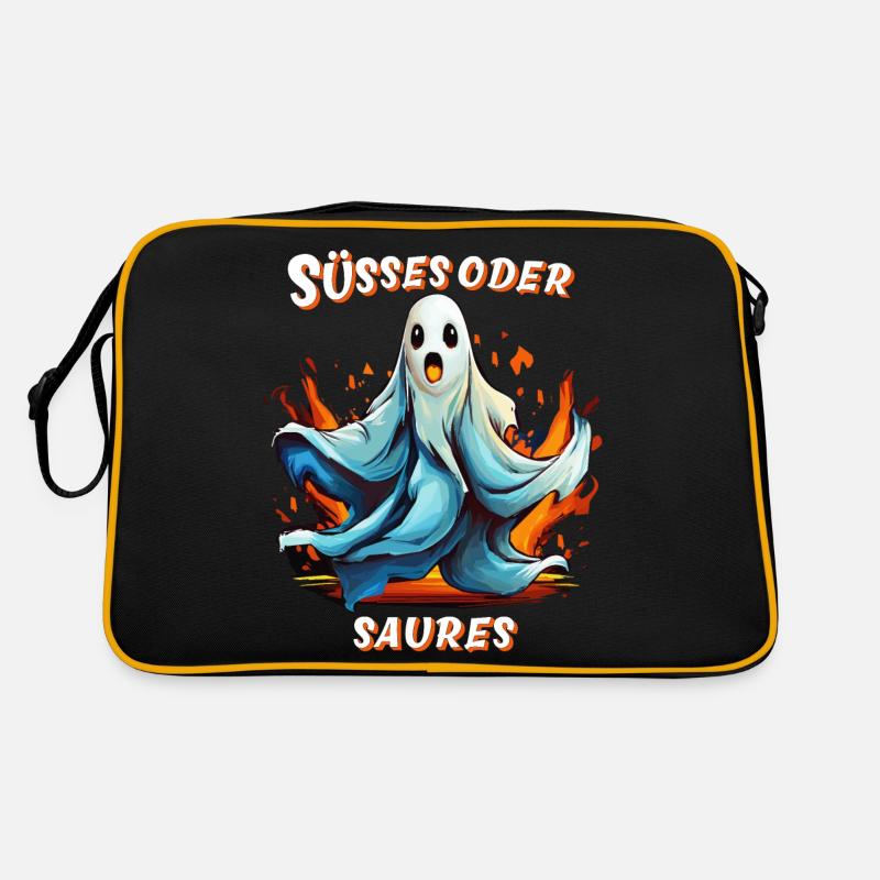 GHOST HALLOWEEN TRICK OR TREAT Retro Bag