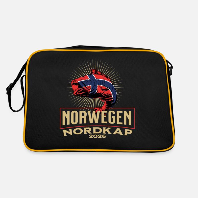 Norway North Cape 2026 - Retro Bag - black/gold