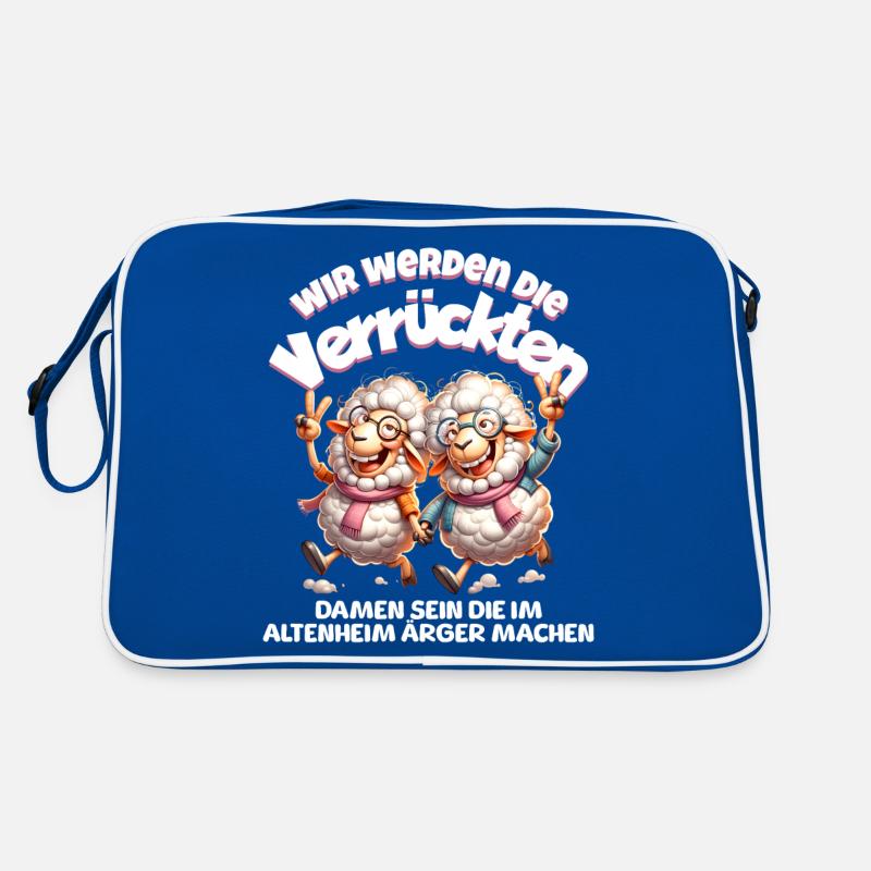 Funny sheep make trouble BFF Retro Bag