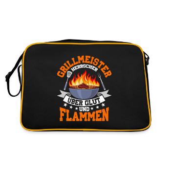 Grillmeister Herscher over embers grilling BBQ grille - Retro Bag - black/gold - Back