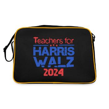 Enseignant pour Harris Walz 2024 - Sac Retro - noir/or - Dos
