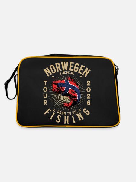 Leka Fishing 2026 - Retro Bag - black/gold - Back