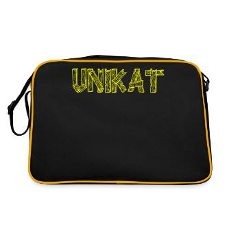 UNIKAT SDP Logo Unique - Sac Retro - noir/or - Dos