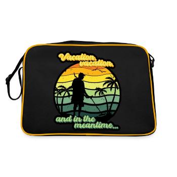 Vacation, vacation, and in the meantime... - Retro Bag - black/gold - Back