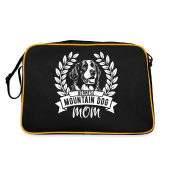 Bouvier Bernois Maman - Propriétaire de chien - Sac Retro - noir/or - Dos