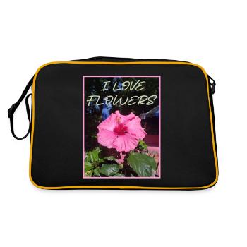 Blume i love flowers - Retro Bag - black/gold - Back