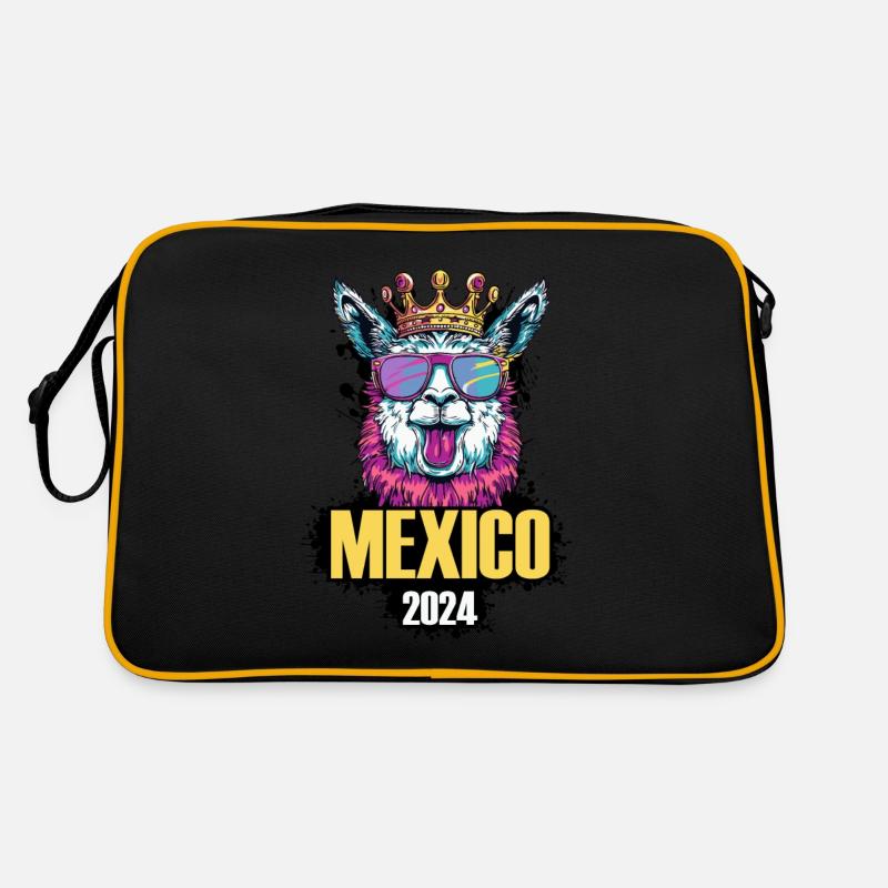 Mexico 2024 Alpaca Party Vacation Retro Bag